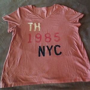 Tommy Hilfiger Pink T-Shirt Size XXL